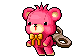 粉紅發條熊-待機