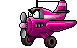 粉紅色戰鬥機-移動