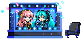 初音未來與巡音流歌演唱會特別椅子展示
