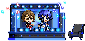 KAITO與MEIKO演唱會特別椅子展示