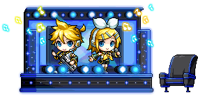 鏡音鈴與鏡音連演唱會特別椅子展示